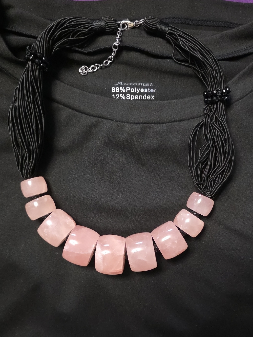Pink Stone Strand Necklace - Women Jewelry